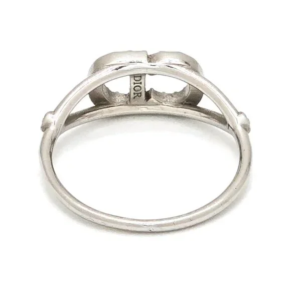 Dior Clair D Lune Clair de Lune Ring L White Crystal CD Signature - Picture 6 of 9
